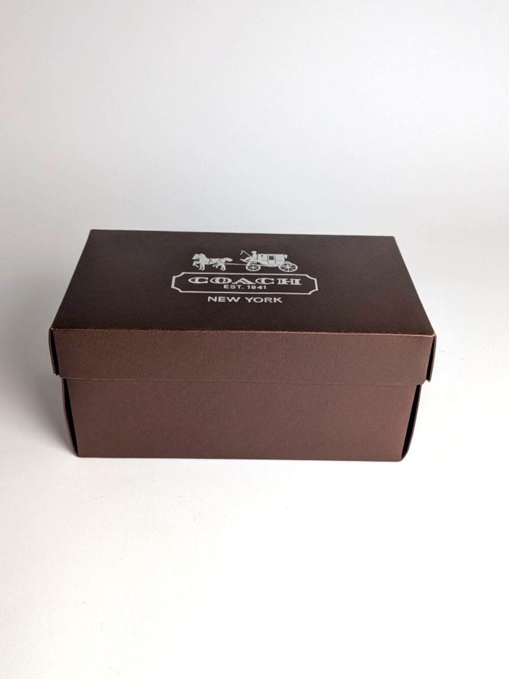 Authentic Coach Dark Brown Shoe Box / Empty Storage Box